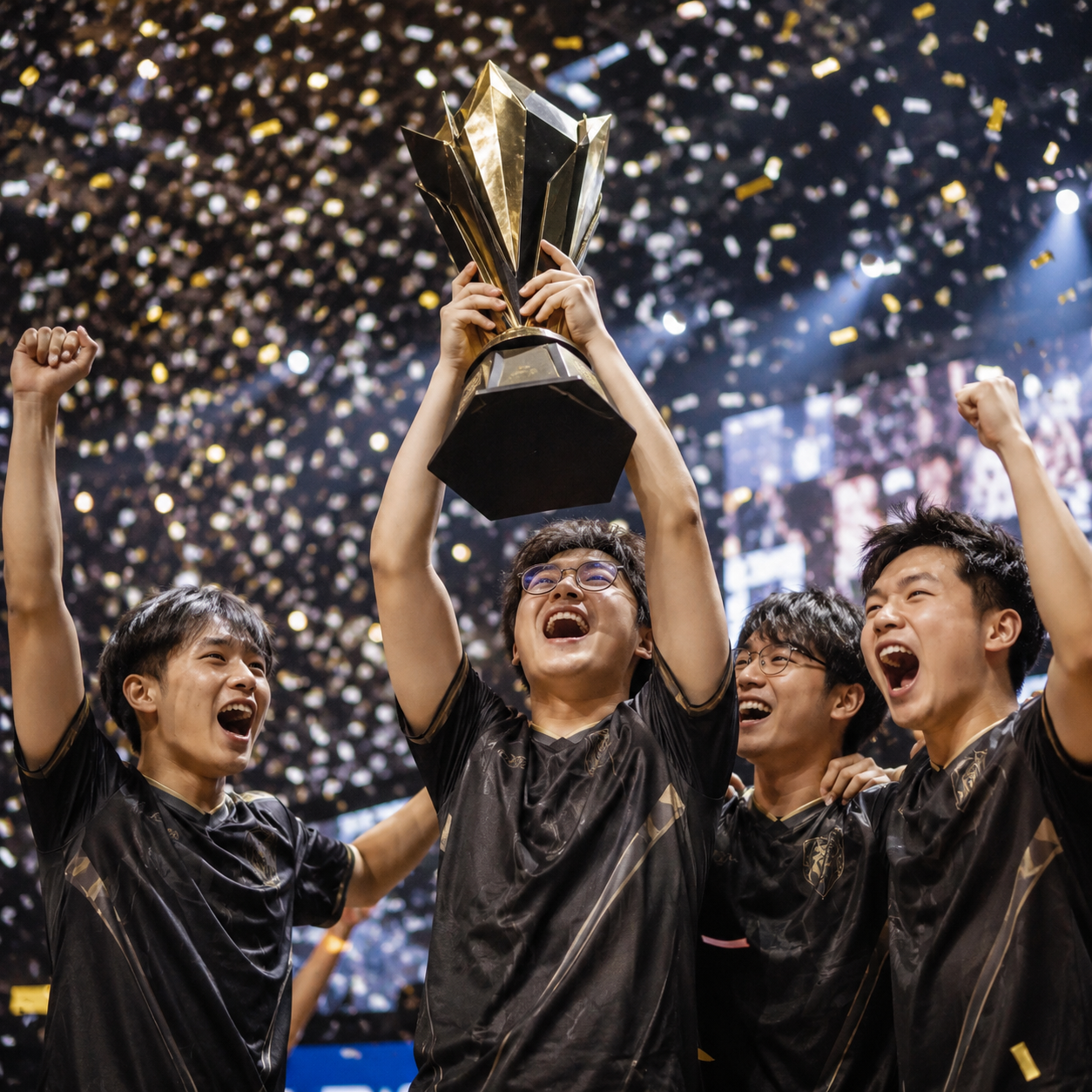 Esports competition at SEA Games, players at gaming stations in large arena venue